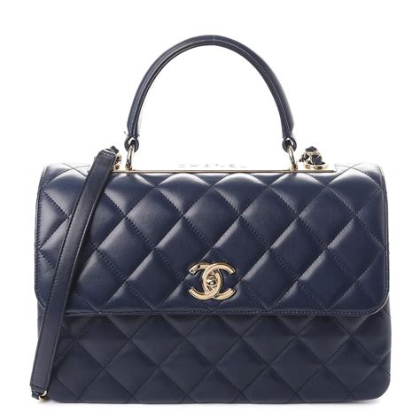 navy chanel bag